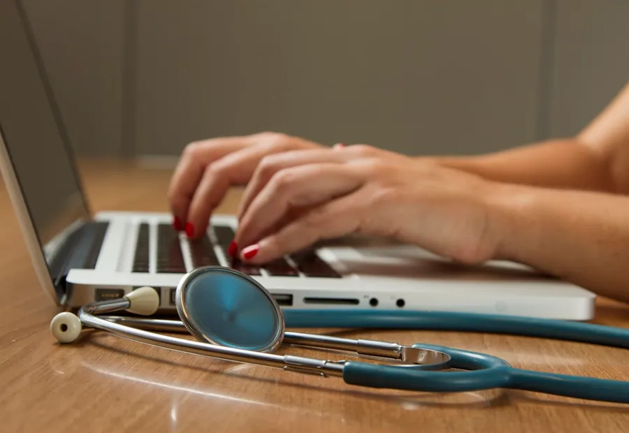 Profesional de la salud durante una consulta médica ocupacional